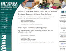 Tablet Screenshot of osteopilates.co.uk